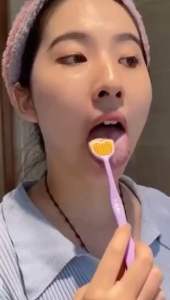 2 IN 1 BRUSH TONGUE CLEANING GEL ANTI ODOR pembersih lidah probiotik penghilang bau mulut berus lidah cuci lidah