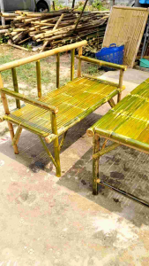 เก้าอี้ไม้ไผ่ ขนาด กว้าง 50 ยาว 120 สูงจากพื้นถึงที่นั่ง 45เซน สูงรวมพนักพิง 85เซน แข็งแรง ทนทาน ขัดและเคลือบเงากันมอดให้อย่างดี ราคาสุดคุ้ม💯💯💯