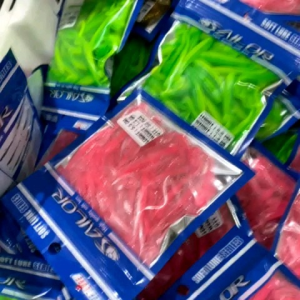 SOFTLURE SOFTBAIT 55cm 12gram. 1 bks 50 pcs. CASTING SHINER T-TAIL SAILOR