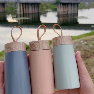 แก้วเก็บความเย็นอุณหภูมิ/แก้วสุญญากาศ  280 mLสายหูหิ้ว + ฝาล็อก🥤