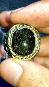 Batu cincin bulu macan lumajang basalticglass