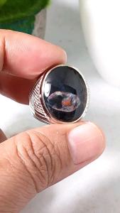 cincin batu bacan tembaga antik natural realpic