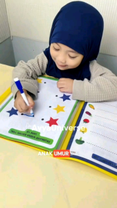 Buku Aktifitas Pertama-ku Worksheet anak 2-4tahun SERIAL ROBOT PAUK/TK Buku Edukasi FREE SPIDOL