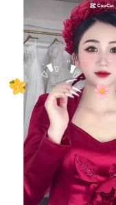 [ SẴN SHIP - HOẢ TỐC 2H] MẤN BẮC XOẮN HANDMADE KẾT HOA VÀ NGỌC TRAI ĐÔ TƯƠI ĐỘI ĐẦU CÔ DÂU CƯỚI HỎI  CHỤP HÌNH