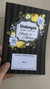 Blangko Undangan Kosong Pernikahan Erba Kartu BLANKO Simple 88218 (5 Lembar atau 100 Lembar)