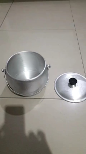 Kastrol liwet priuk Panci ukuran no.7 isi 1.5 L no 8 isi 2 L bahan almunium cor