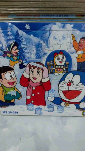 DORAEMON CHƠI TUYẾT - 20 MẢNH / TRANH XẾP HÌNH RÈN LUYỆN TRÍ NÃO