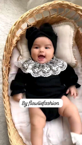 Adele Romper Renda Anak free Bando