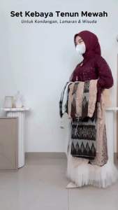 Andini Set Series Dres couple Tenun Dress Tenun kondangan