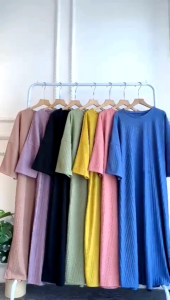 GAMIS WANITA LUCIA JUMBO BAHAN KNIT HORNETS PREMIUM TERBARU ABAYA WANITA TERCANTIK