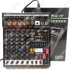 Mixer Audio Ashley Mango 602 6Channel Original Micer Ashley Mango602 Mixing 6 Mango-602 Bagus ( Bisa COD )
