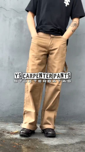 YS- Carpenter Pants Celana Carpenter Losse Fit Chino Mocca Trend Fomo Korea Style Work Pants