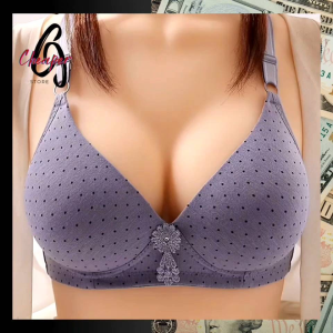 Polka Dot Wireless Bra Cup AB Thin Sponge