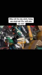 Máy cắt tỉa cây cảnh cắt hàng rào Nhật bãi Ryobi 12v chân pin phổ thông như hình lưỡi siêu sắc bén