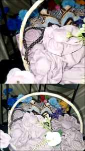 Hantaran pernikahan alat sholat mukena sajadah tasbih mahar seserahan lamaran parsel bingkisan kondangan hampers Wedding Gift