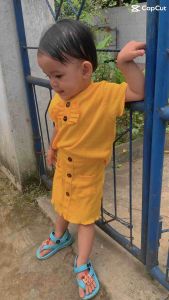 Setelan Rok Anak Perempuan Bahan Rib Knit Usia 1-5 Tahun