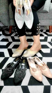 Sepatu Sandal Pesta Wanita Kondangan: Sandal Hak Mewah Elegant
