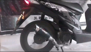 Knalpot Proliner Karbon Beat Fi Beat Karbon Universal Vario 110 Scoopy crome