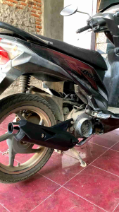 Knalpot Standar Recing Beat & Beat FI Scoppy F1: Tameng Motor Ready