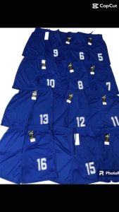 BLUE สกรีนเบอร์ได้ ตามใจชอบ กางเกงกีฬาขาสั้นสีนำ้เงิน ผ้าไมโครนุ่ม ใส่สบายระบายเหงื่อได้ดี ใส่ได้ทุกเพศ