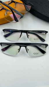 กรอบแว่นตา CU2 รุ่น CX2896 ทรงครึ่งกรอบ ขาสปริง กรอบ Aluminium
