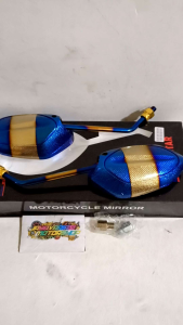 NEW~ SPION BEAT TWOTONE TANGKAI PANJANG TWOTONE 2TONE + BAUT 2PCS FOR YAMAHA UNIVERSAL PNP BEAT/ VARIO/ SCOOPY/ GENIO/ FAZIO/ FILANO/ JUPITER Z/ MIO/ XEON/ XRIDE/ MIO SPORTY/ SPACY DLL