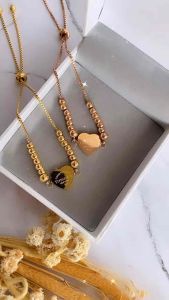 Gelang Serut Titanium Love Gold CXB441