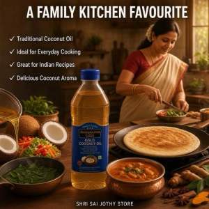 Annapoorna Gold Traditional Cold Pressed Coconut Oil 500ml | Premium Coconut Cooking Oil