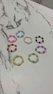 Mici Colorful Beads Pearls Ring Cincin Pearl Mutiara Manik Warna Warni Handmade Fashion