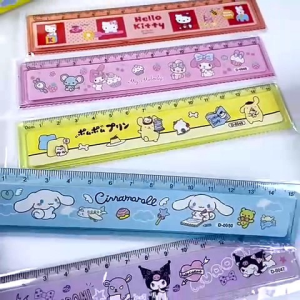 Ready Stock SG - Sanrio Cartoon Plastic Straight Ruler Pembaris Kartoon 15cm