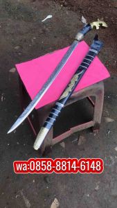 Perkakas Panjang Golok Maung Black Gold Bilah Etching Terbaru