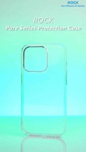ROCK Pure Series Clear Case For iPhone 16 Pro Max/16 Plus/15/15 Pro/15 Pro Max Transparent Protection Shock Proof Case