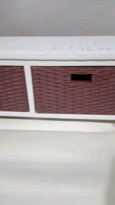 (LAGI TURUN HARGA) Meja rak tv type 2 laci rotan sintetis model terbaru th 2024