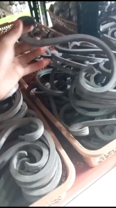 Letter S besi tempa ornamen pagar besi | aksesoris pagar besi