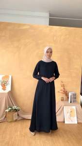 GAMIS POLOS SHAKILA HQ Ondin Dress Simple Premium Elegant Kekinian 2025