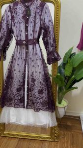 SORAYA DRES 2in 1 GAMIS-OUTER TILLE GAMIS BRUKAT TERBARU