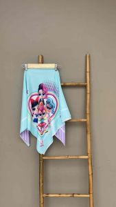 Voal Printing Anak Motif LOL 3D Biru / Hijab Anak Motif Lucu