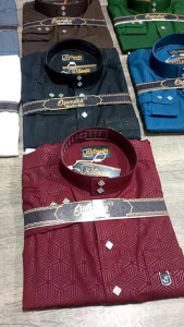 GAMIS JUBAH PRIA EMBOS HEXAGONAL