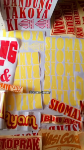 Stiker Cutting Stiker Variasi Custom Nama Sesuai Keinginan