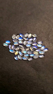 Batu Biduri Bulan Ceylon Asli Top Berklep Kristal Original