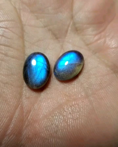 Batu Akik Natural Labradorite Ber Klep Asli Original Kristal