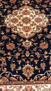 พรมพรีเมียม พรมเบลเยี่ยมแท้ๆ พรมเปอร์เซีย annas ART.SILK 100% VISCOSE ขนาด 100x140 cm สีน้ำเงินสวย เป็นพรมบาง