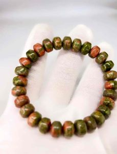 NATURAL UNAKITE BRACELET ( The anti-stress stone )