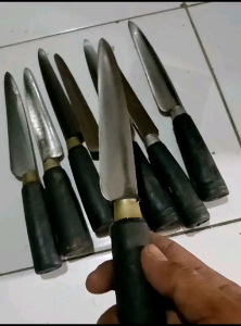 Pisau Dapur gagang Hitam 1Kodi (20pcs)