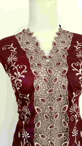 Bahan & Bakal Abaya Kebaya Bordir Kain Lemon