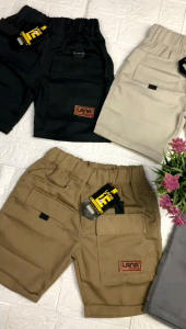 100 Ribu Dapat 3 celana cargo pendek anak short pants usia 1-10 tahun KAIN TWILL STRETCH PREMIUM