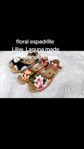 Floral Women Espadrilles 1/2 inch- Liliw Laguna made onhand