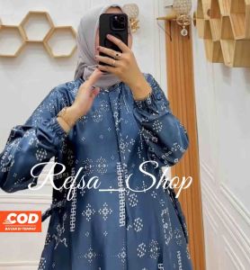 Drees Motif Sakura Premium| Gamis Pesta Silk Terlaris| Baju Buat Pesta Terbaru| Gamis Semi Sutra