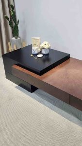 Bàn trà đơn Sofa phòng khách VERNI cốt gỗ MDF phủ verneer sang trọng hiện đại BT-72