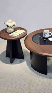 Bàn trà đôi Sofa phòng khách DOIKI cốt gỗ MDF kết hợp chống ẩm sang trọng hiện đại BT-74